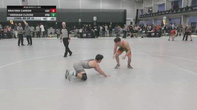 175 lbs Cons. Rd Of 16 - Brayden Carson, OCRTC vs Keeghan Clouse, Great Plains Wrestling Academy