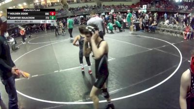 80 lbs Cons. Round 2 - Holden Zook, Cozad Wrestling Club vs Sawyer Isaacson, 2TG