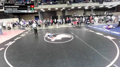 115 lbs Champ. Round 2 - Zandra Vock, Unattached vs Kaylee Martinez, Unattached