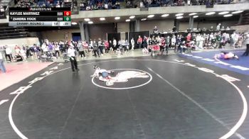 115 lbs Champ. Round 2 - Zandra Vock, Unattached vs Kaylee Martinez, Unattached