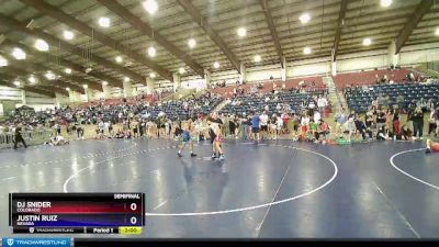 120 lbs Semifinal - Dj Snider, Colorado vs Justin Ruiz, Nevada