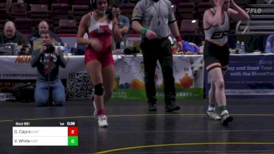 142 lbs Consi Of 8 #1 - Olivia Capra, Easton-G vs Veronica White, East Pennsboro-G