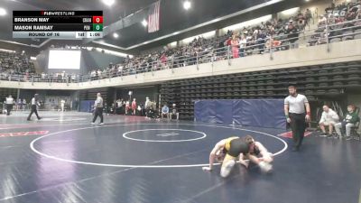 120 lbs Round Of 16 - Branson May, Cranberry Township vs Mason Ramsay, Pen Argyl