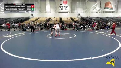 130 lbs Cons. Semi - Graysen Provenzano, Fairport Jr. Red Raiders Wrestling vs Christopher Vigliotti, Spencerport Jr Rangers Wrestling Club