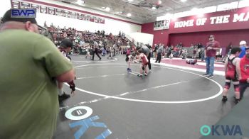 55 lbs Consi Of 4 - Michael Mairel, Perry Lady Maroons vs Drew Lawson, Ponca City Wildcat Wrestling