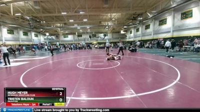 182 lbs Semifinal - Tristen Baloun, Faulkton vs Hugh Meyer, Dickinson Wrestling Club