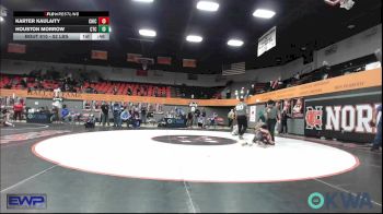 52 lbs 3rd Place - Karter Kaulaity, Chickasha Wrestling vs Houston Morrow, Comanche Takedown Club