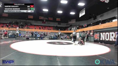 52 lbs 3rd Place - Karter Kaulaity, Chickasha Wrestling vs Houston Morrow, Comanche Takedown Club