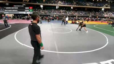 5A 120 lbs Quarterfinal - Andre Moyron, Carrollton Creekview vs Matthew Brock, Austin Anderson