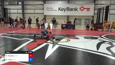 60 kg Round Of 16 - Anthony Hughes, Lawrence North Wildcat Wrestling Club vs Austin Long, Cougar Wrestling Club