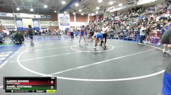 165 lbs Champ. Round 1 - Aarrek Romero, Central Union vs Daniel Gostanian, Bishop Gorman