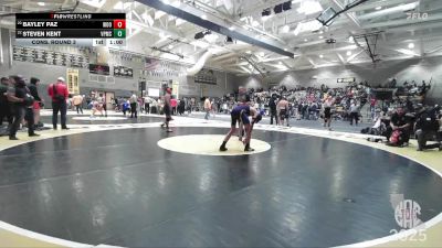 153 lbs Cons. Round 3 - Steven Kent, Vaca Pena Middle School vs Bayley Paz, Woodlake