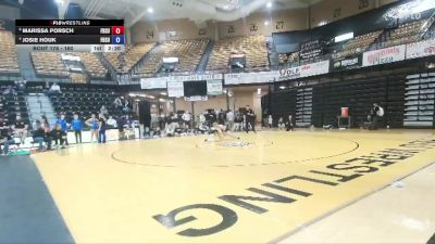 160 lbs Quarterfinal - Marissa Porsch, Fort Hays State vs Josie Houk, Fort Hays State