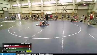 80 lbs 5th Place Match - Armani Stevenson, Montana vs Scout Stephens, Utah