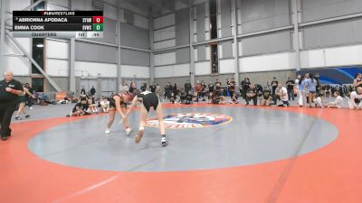 135 lbs Quarters - Emma Cook, Silver Valley Wrestling Club vs Abrionna Apodaca, Scrap Yard Garage Wrestling