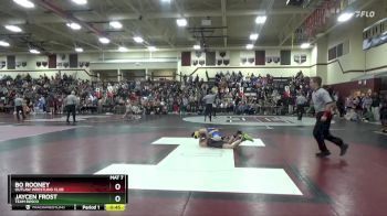 J-6 lbs Quarterfinal - Bo Rooney, Outlaw Wrestling Club vs Jaycen Frost, Team Bosco