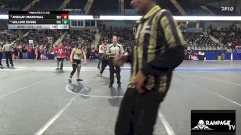 120 lbs 1st Place Match - Akeilah Marshall, RSA Red Storm vs Willow Johns, Paola