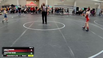 60 lbs Semifinal - Jack Koenig, Rampage vs Preston Rose, SAA