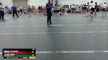 120 lbs Placement (4 Team) - Brody Coleman, Bearcats vs Amari Vann, Myland WA