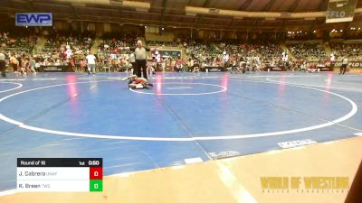 61 lbs Round Of 16 - Jase Cabrera, Unaffiliated vs Kaine Breen, Thorobred Wrestling Club