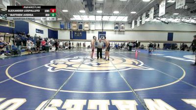 190 lbs Quarterfinal - Alexander Lospalluto, South Side Wrestling Club vs Matthew Aversa, Iron Faith