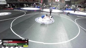 150 lbs Cons. Round 5 - Logan Lopez, California vs Keegan Robertson, Frontier High School Wrestling