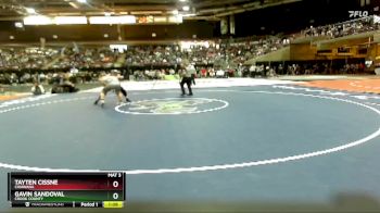 175 lbs Quarterfinal - Tayten Cissne, Chiawana vs Gavin Sandoval, Crook County