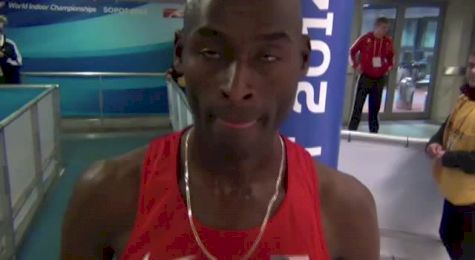 Bernard Lagat discusses loaded 3k field 2014 World Indoor Championships