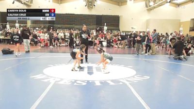 50 kg Rr Rnd 3 - Carsyn Solis, MGW Black Widows - Girls vs Caliyah Cruz, Cordoba Trained (Sand Storm Sisters)