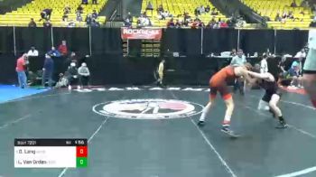 132 lbs Semifinal - Drew Lang, Unattached 79 vs Luke Van Orden, Unattached 83