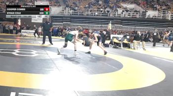 106 lbs Consi Of 16 #1 - Cooper Combs, Christian Brothers High School vs Ethan Cole, Charlotte Country Day School