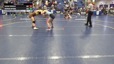 136 lbs Round Of 32 - Aleah Saville, Greensburg Salem vs Rowan Myers, Seneca Valley