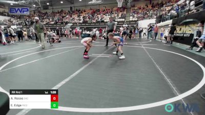 52-57 lbs Rr Rnd 1 - Avery Rosas, OKC Saints Wrestling vs Emersyn Edge, Piedmont