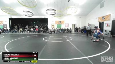 126 lbs Cons. Round 3 - Lucas Vasquez, Leland vs Gyan Nawbatt, Santa Clara