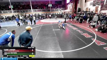 138 lbs Cons. Round 2 - Zekiah Meyers, Libby vs Gabe Larsen, Coeur D`Alene High School