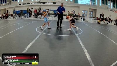 68 lbs Round 4 - Colton Self, Black Hive vs Hunter Wilson, Unattached