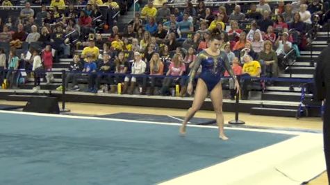 Joanna Sampson of Michigan Delivers 9.95 Floor on Senior Night