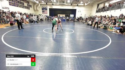 215 lbs Semifinal - James Dube, Mattanawcook vs Chris Levesque, Oxford Hills