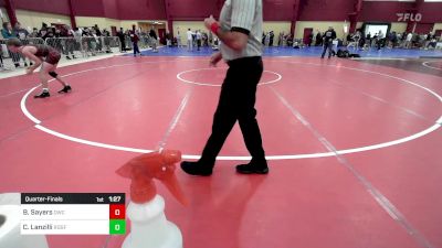 113 lbs Quarterfinal - Brody Sayers, Doughboy vs Carter Lanzilli, Ridgefield