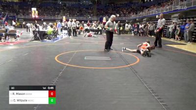 90 lbs Round Of 32 - Rohn Mason, Berwick vs Conner Wilpula, Mercer