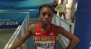 Moser not happy after physical 1500m final  2014 World Indoor Championships.mov