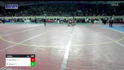 200 lbs Round Of 64 - Austin Burkeen, Weatherford vs Max Baca, Mustang Middle School