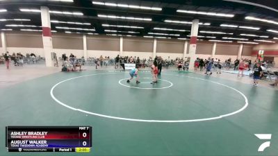 105 lbs Quarterfinal - Ashley Bradley, Texans Wrestling Club vs August Walker, Texas Takedown Academy