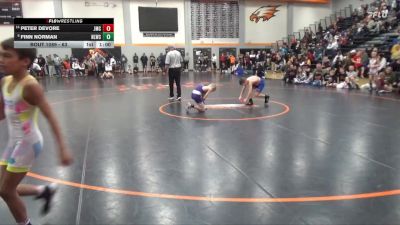 63 lbs Cons. Round 3 - Peter DeVore, Jesup Mat Club vs Finn Norman, North Liberty Wrestling Club