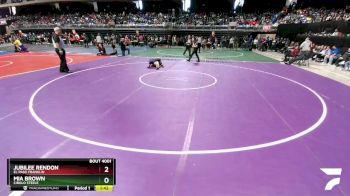 6A 100 lbs Champ. Round 1 - Jubilee Rendon, El Paso Franklin vs Mia Brown, Cibolo Steele