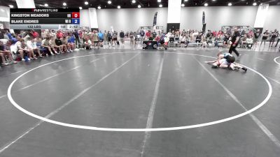 132 lbs Kingston Meadors, Oregon vs Blake Endres, Wisconsin Red