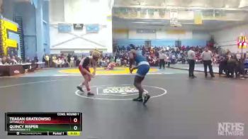 175 lbs Cons. Round 1 - Teagan Gratkowski, Smyrna H S vs Quincy Risper, Woodbridge H S