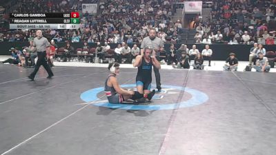 5A 165 lbs 1st Place Match - Reagan Luttrell, Cleveland vs Carlos Gamboa, Las Cruces