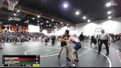 132 lbs Cons. Round 1 - Rufus Ekberg, Santa Monica vs Kayden Phoum, Long Beach Poly