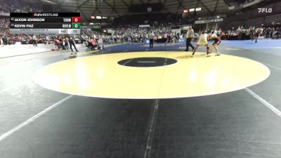 Boys 1A 215 lbs Cons. Round 2 - Jaxon Johnson, Tenino vs Kevin Paz, Royal